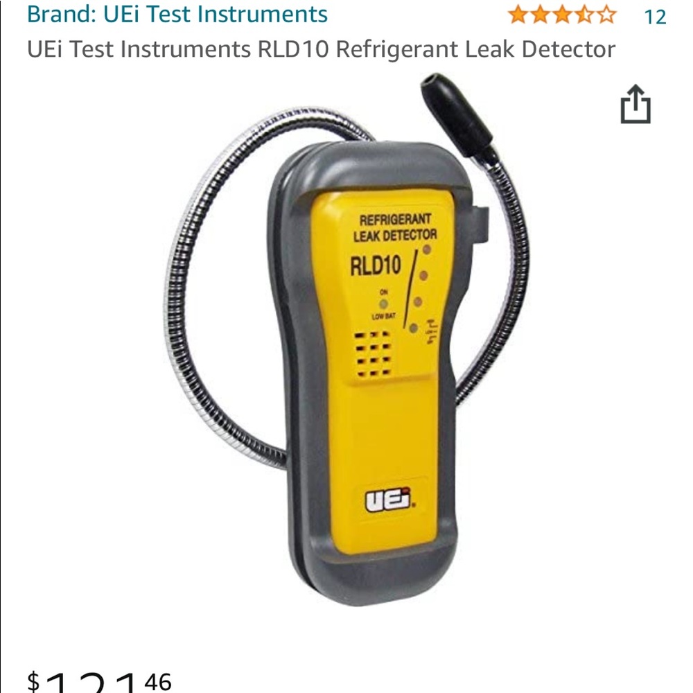 COPY - Uei RLD10 Refrigerant Leak Detector